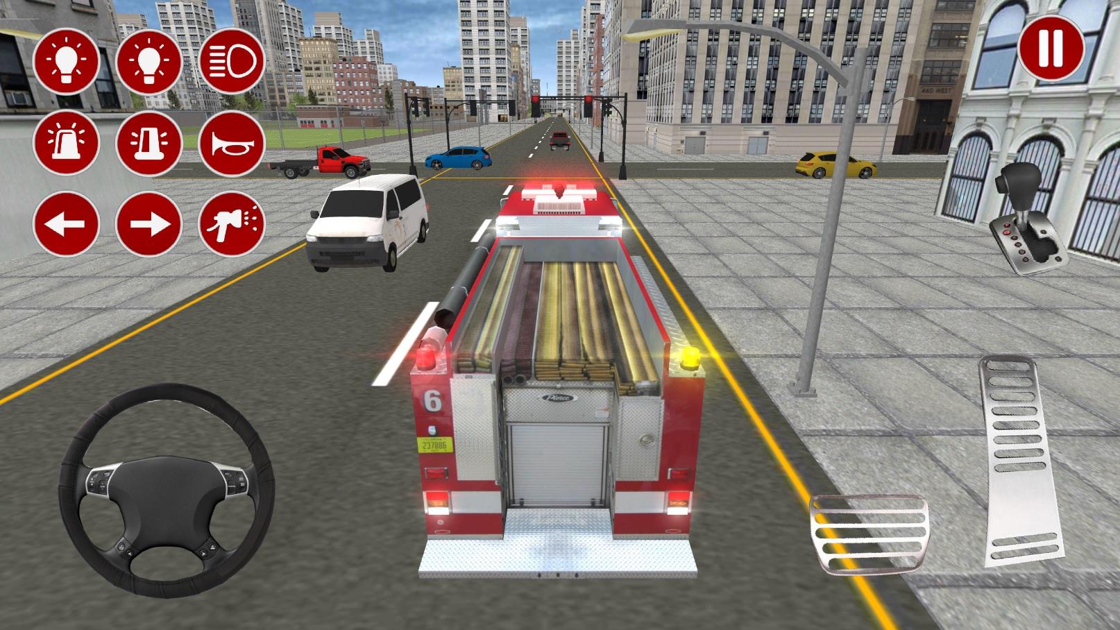 اسکرین شات 1 بازی Fire Truck Driving Simulator