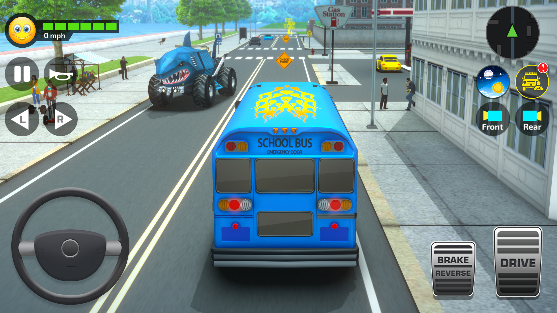 اسکرین شات 4 بازی School Bus Simulator Driving