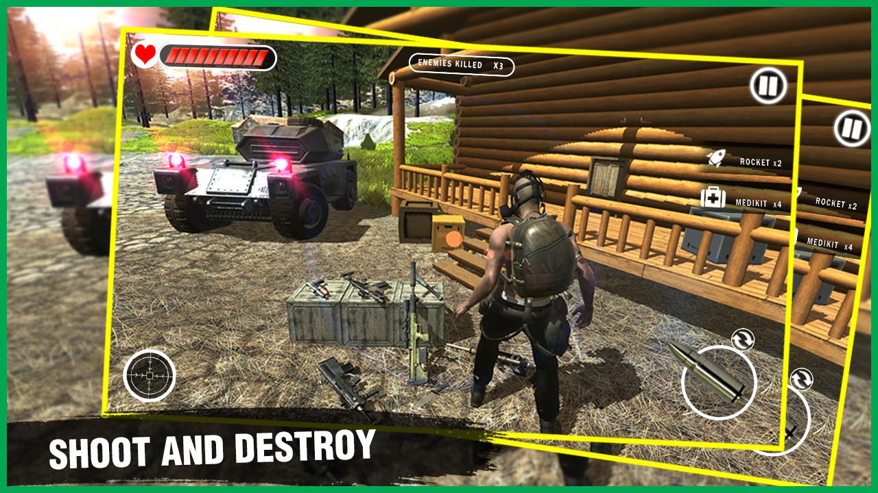 اسکرین شات 3 بازی Battle Shooting War: Gun Games