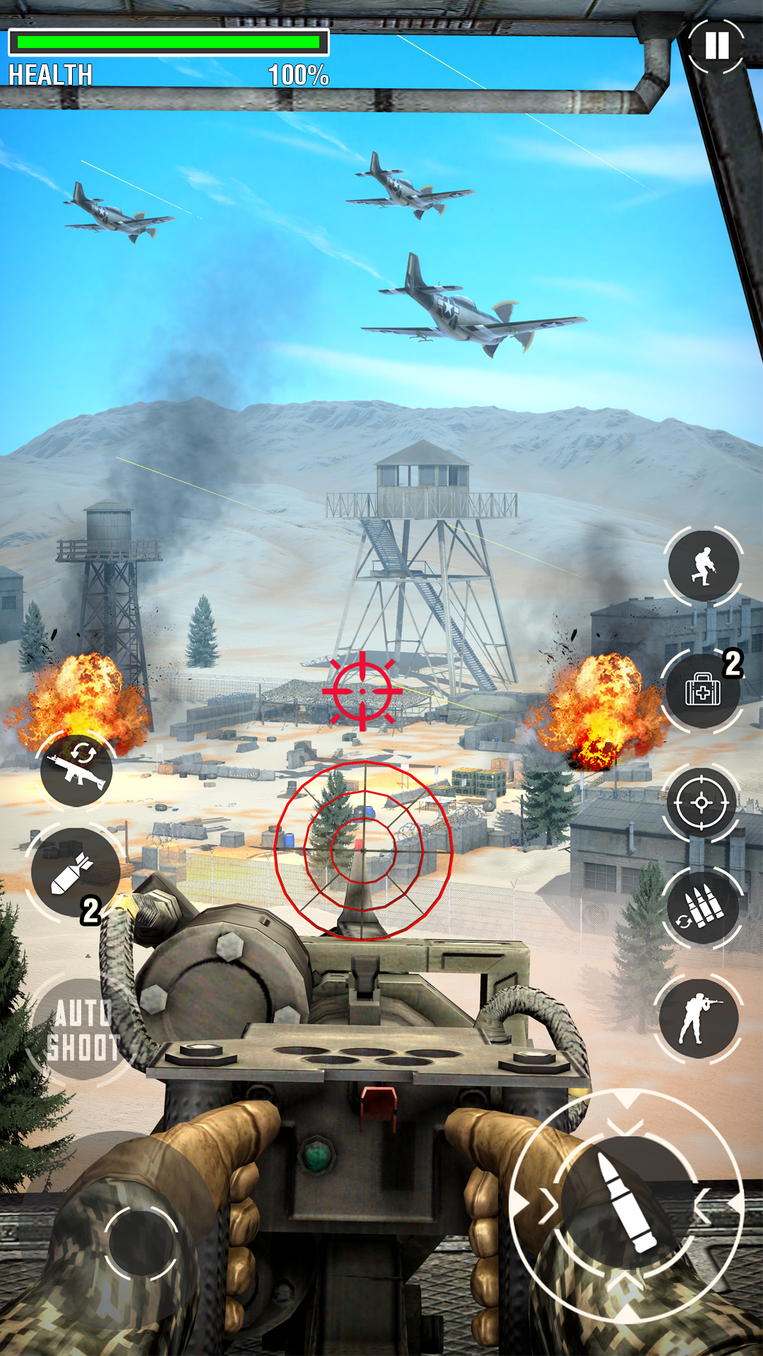 اسکرین شات 1 بازی Machine Gun Games: War Shooter