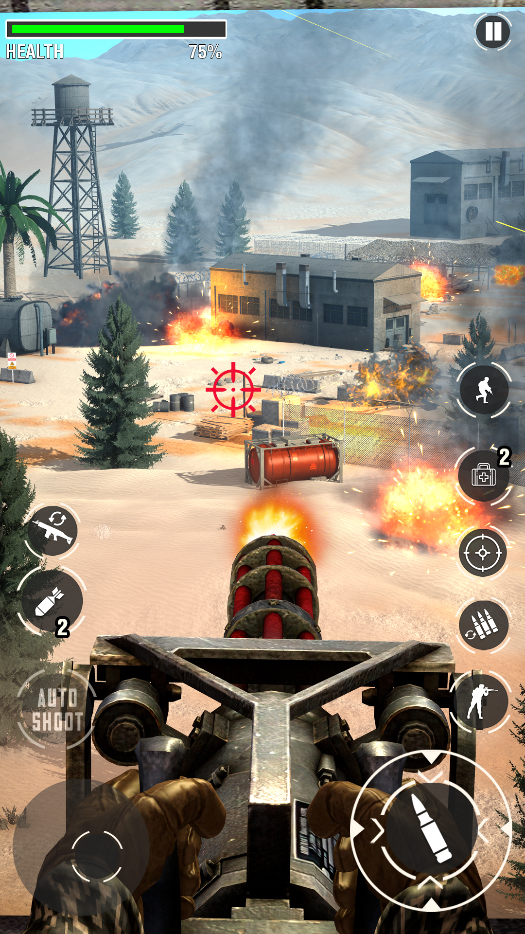 اسکرین شات 2 بازی Machine Gun Games: War Shooter