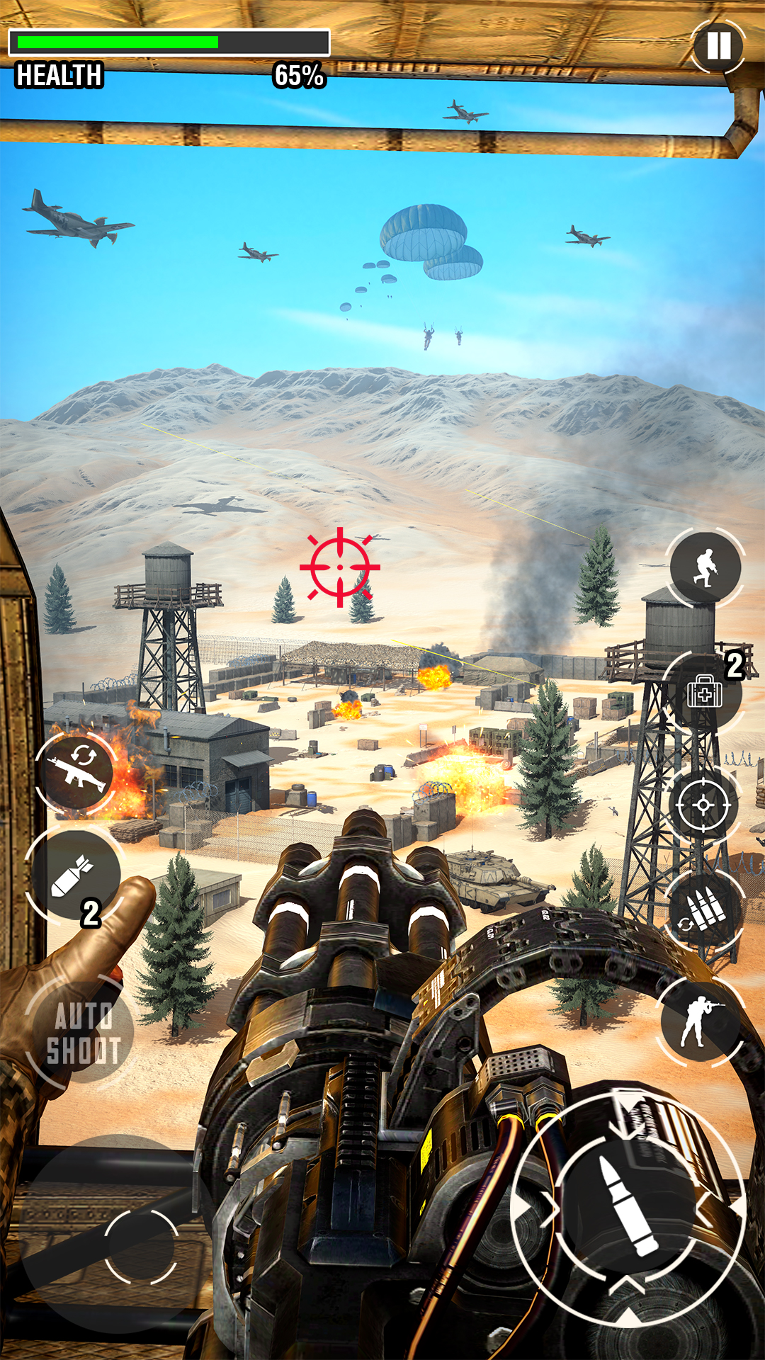 اسکرین شات 3 بازی Machine Gun Games: War Shooter