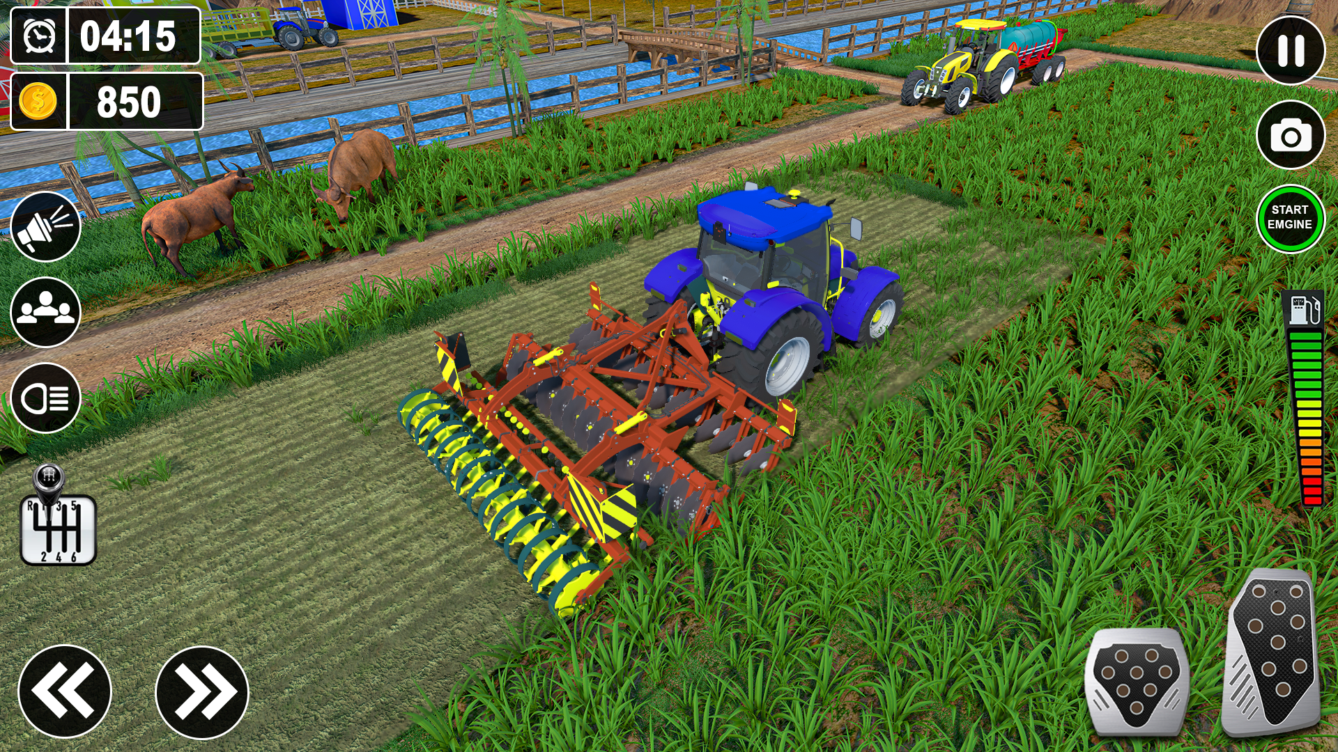 اسکرین شات 4 بازی Tractor Game Farm Simulator 3D