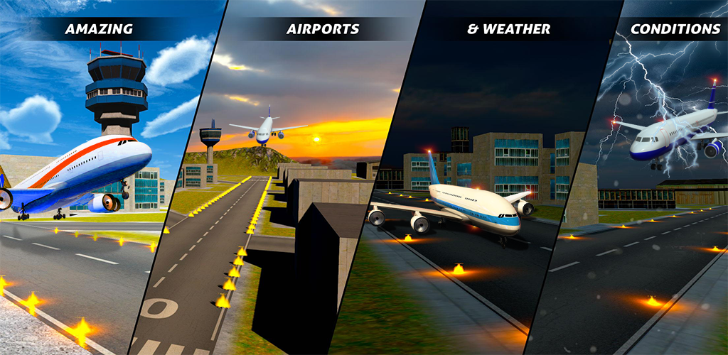 اسکرین شات 2 برنامه Flight Simulator 3D Plane Game