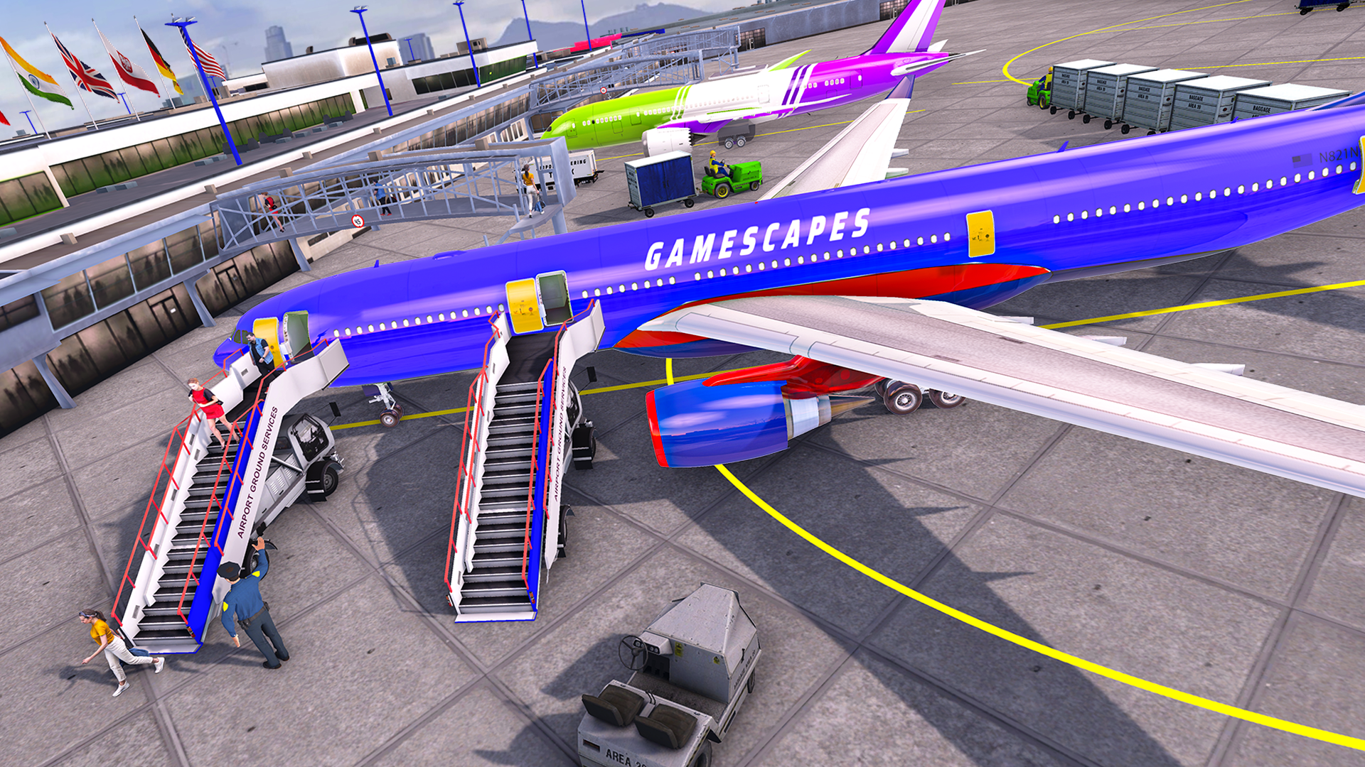 اسکرین شات 4 برنامه Flight Simulator 3D Plane Game