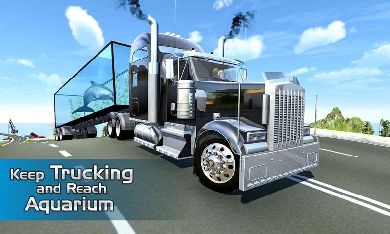 اسکرین شات 4 برنامه Sea Animal Transport Truck Sim