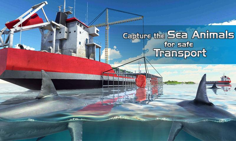 اسکرین شات 2 برنامه Sea Animal Transport Truck Sim