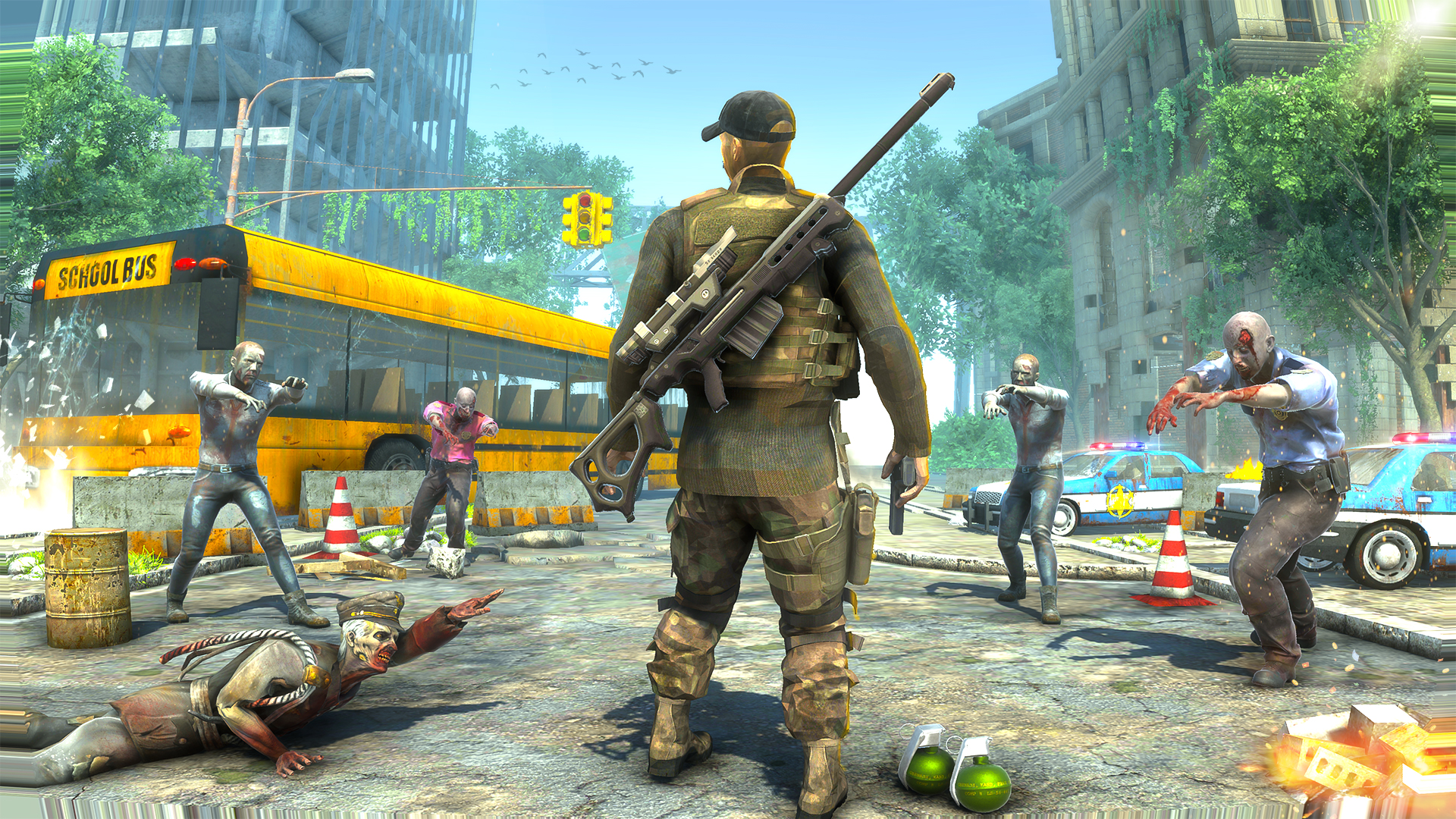 اسکرین شات 6 برنامه Real zombie hunter - Shooting
