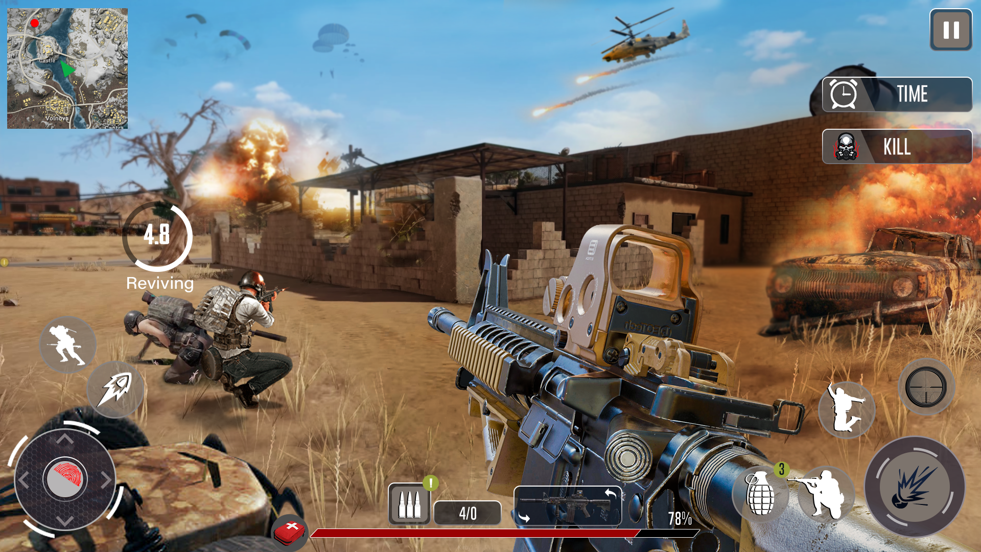 اسکرین شات 4 برنامه Sniper gun - Clash Squad 3D