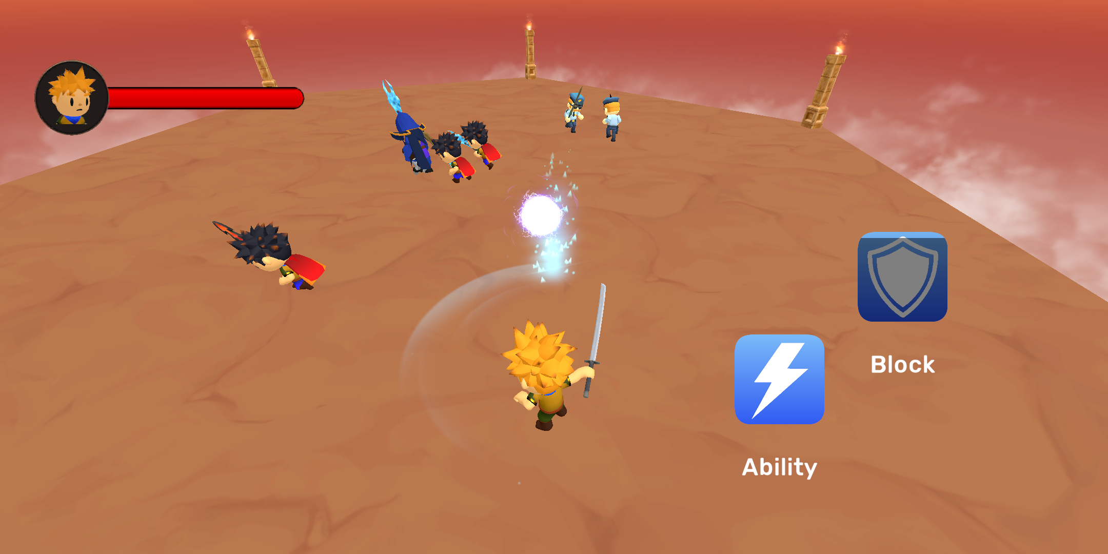 اسکرین شات 1 بازی Blade Ball Dodgeball Battle