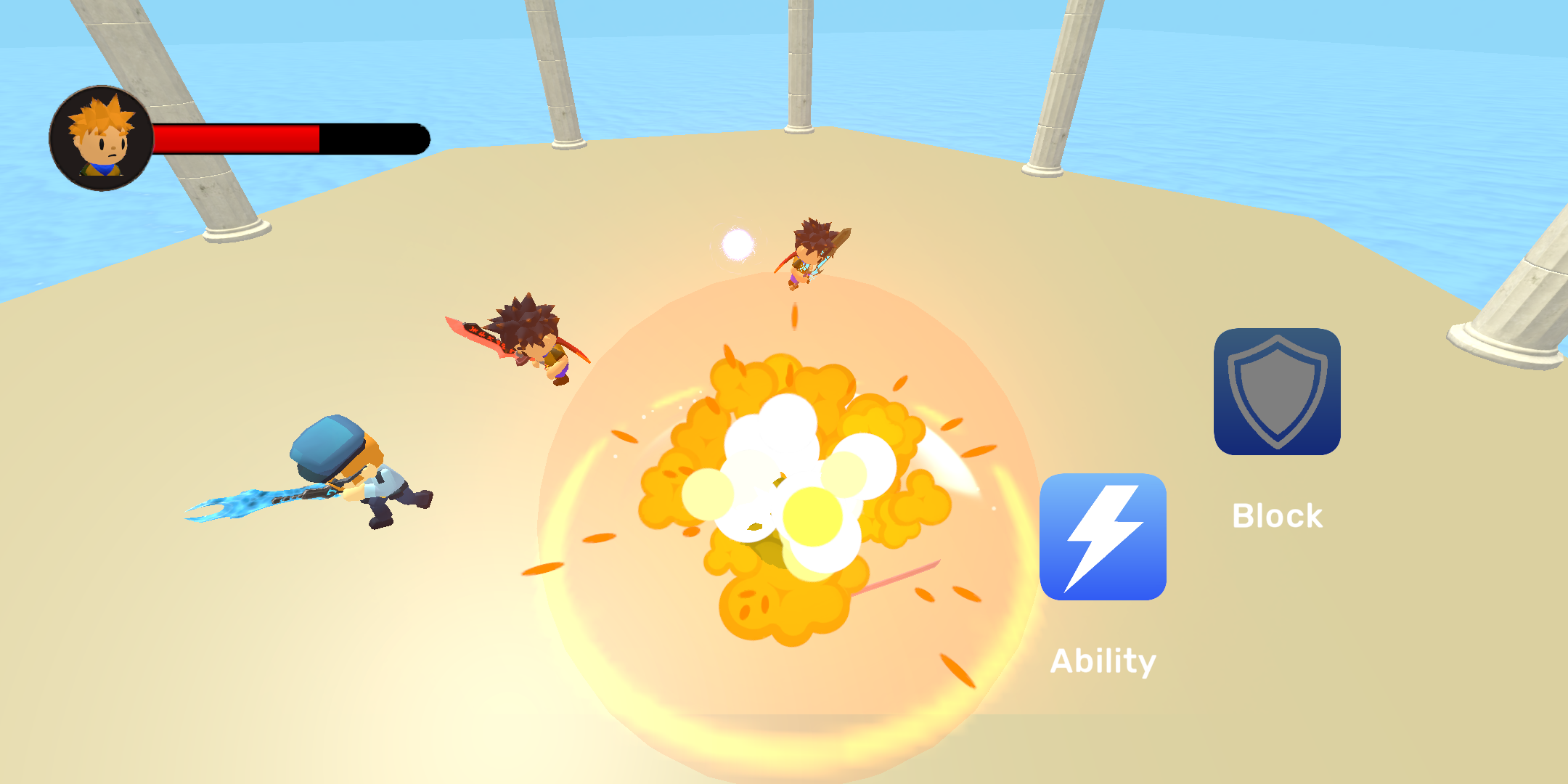 اسکرین شات 2 بازی Blade Ball Dodgeball Battle