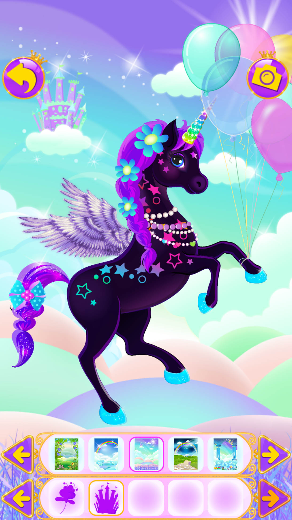 اسکرین شات 3 بازی Unicorn Dress Up - Girls Games