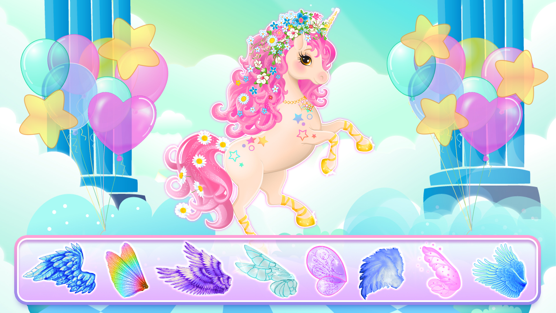 اسکرین شات 6 بازی Unicorn Dress Up - Girls Games