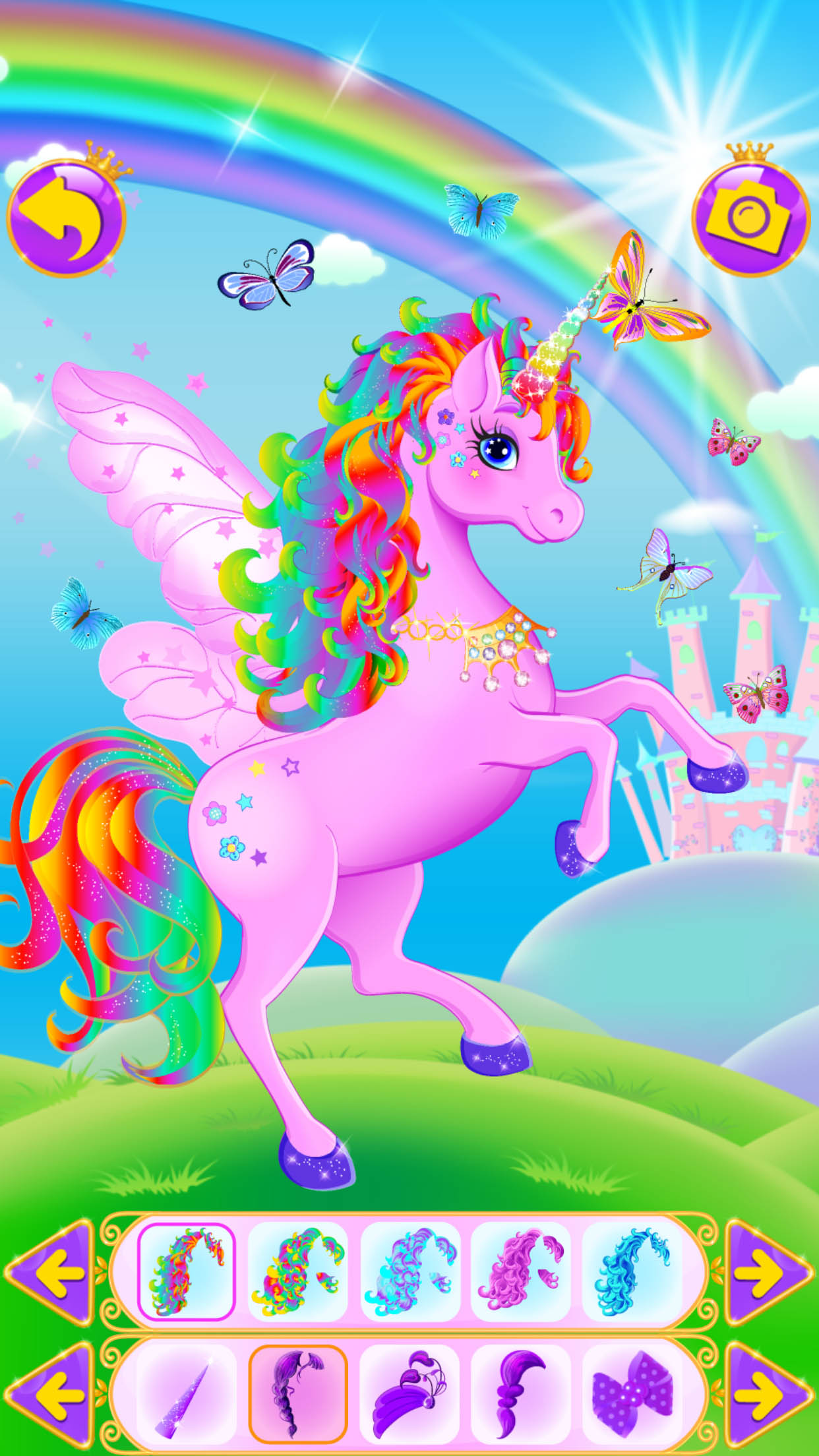 اسکرین شات 1 بازی Unicorn Dress Up - Girls Games
