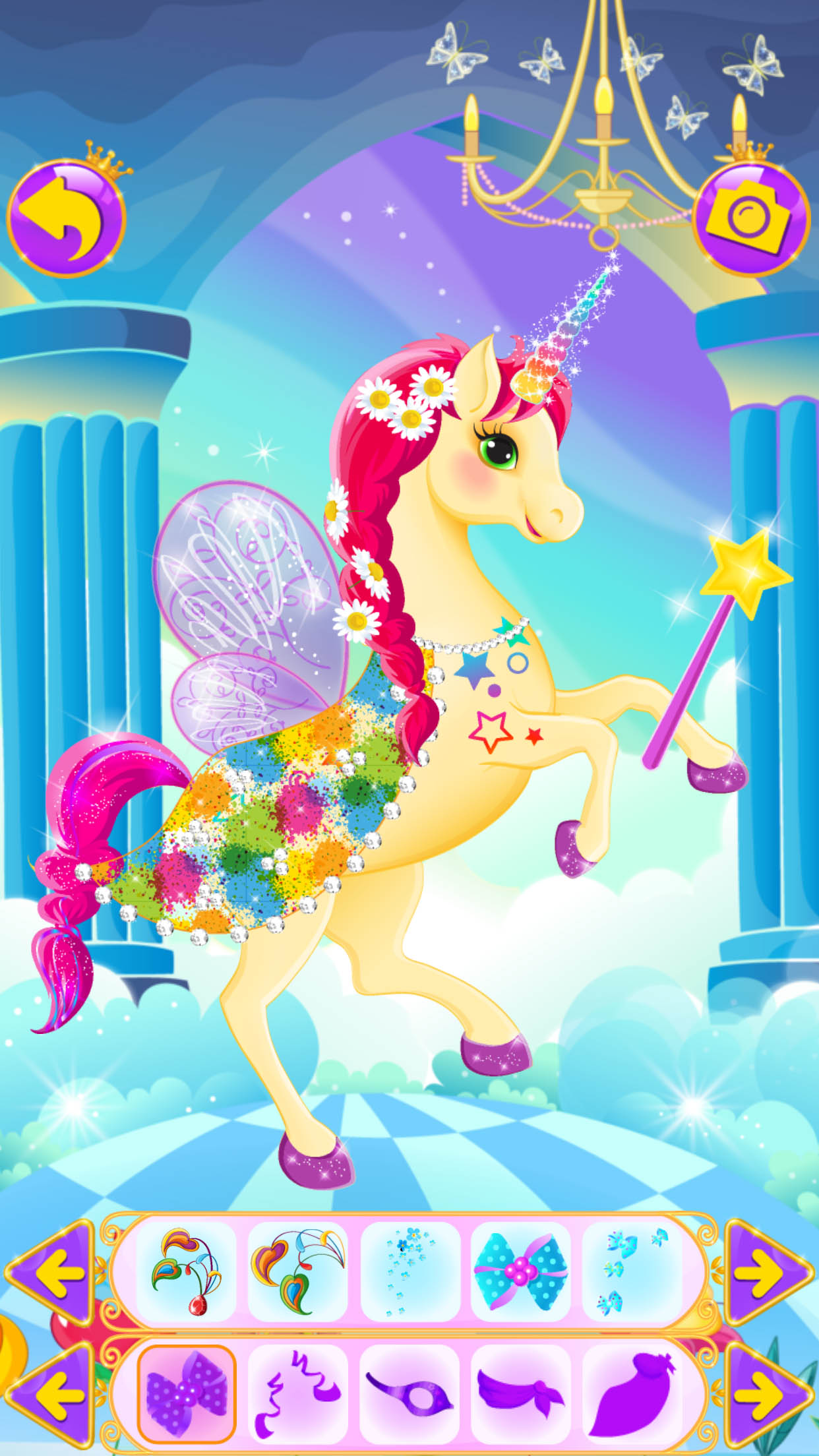اسکرین شات 4 بازی Unicorn Dress Up - Girls Games