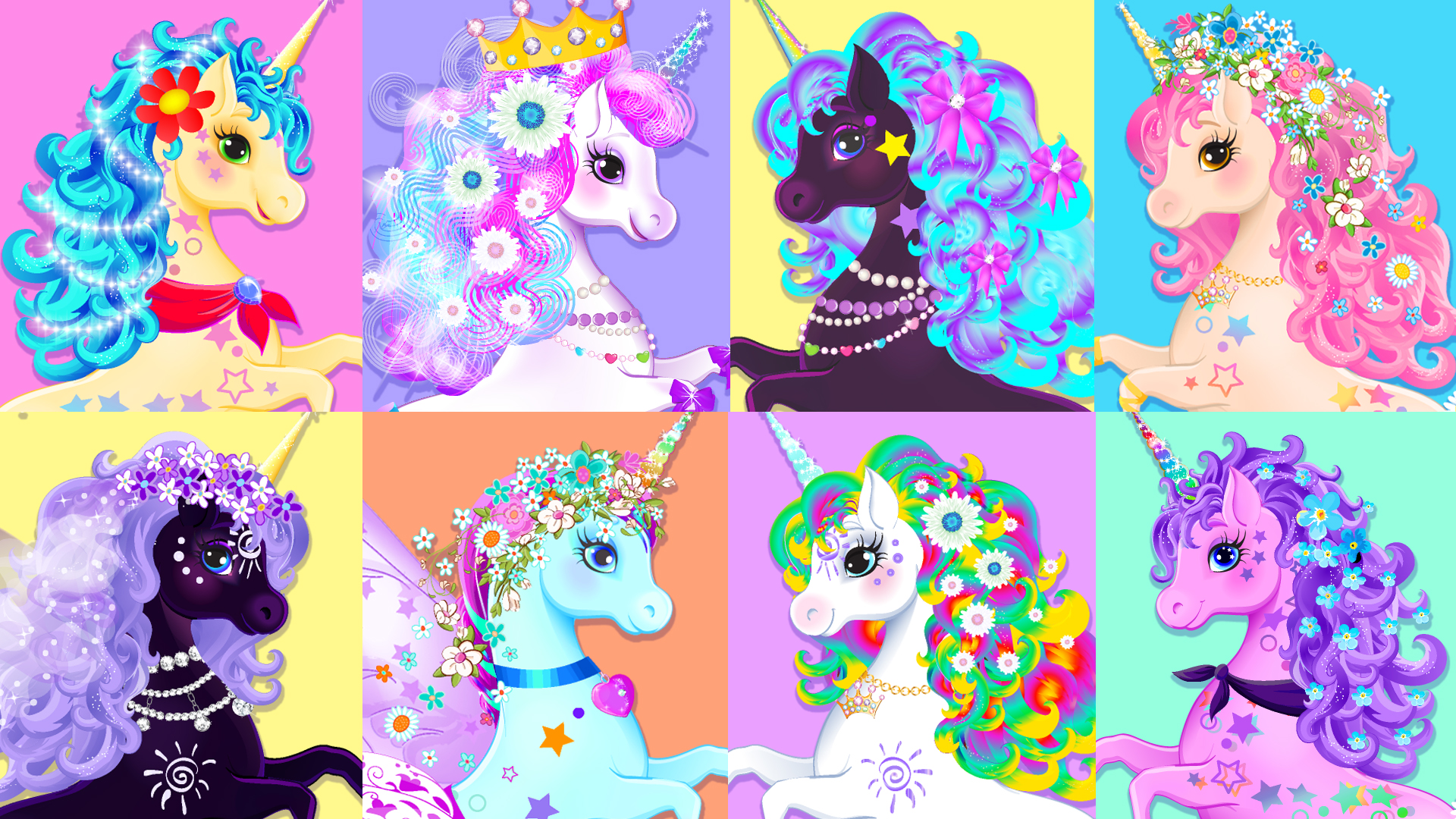 اسکرین شات 7 بازی Unicorn Dress Up - Girls Games