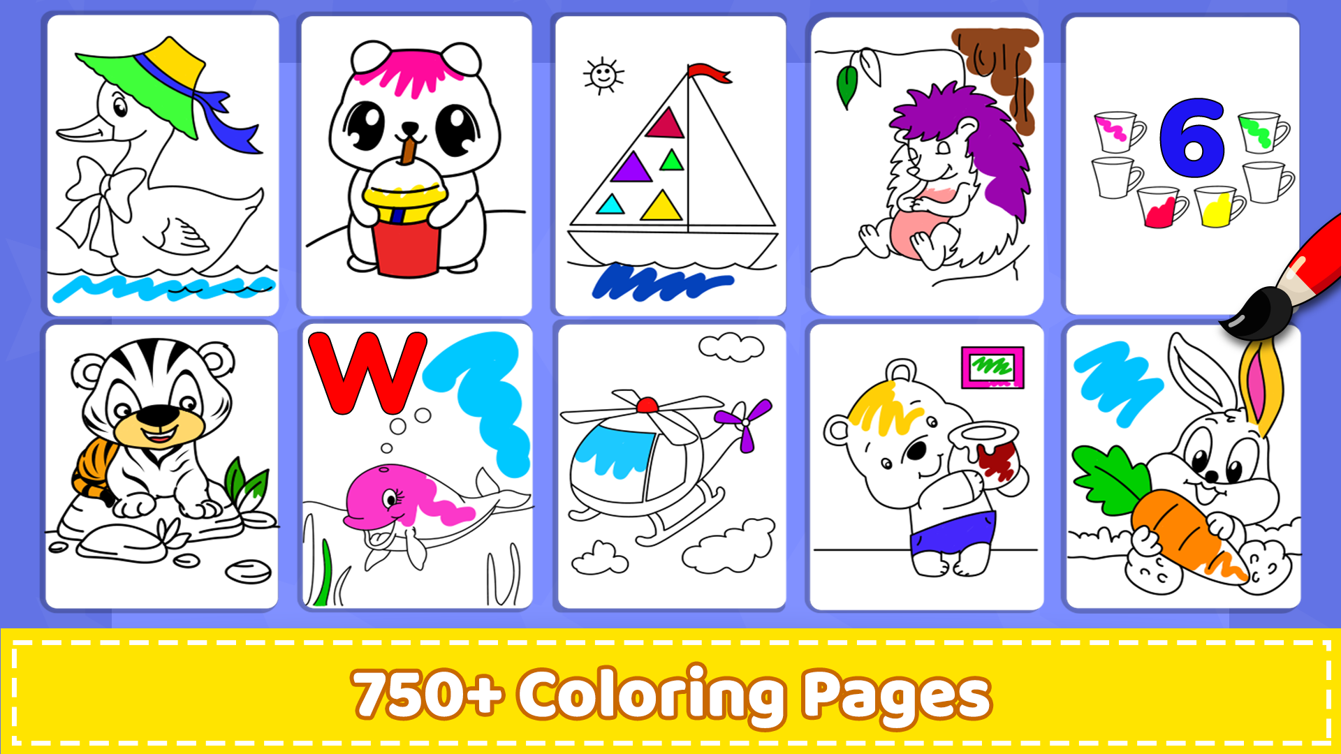 اسکرین شات 1 بازی Coloring Games & Coloring Kids