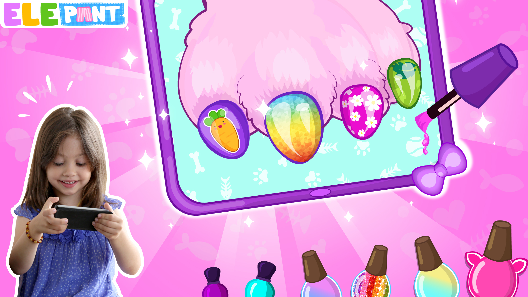 اسکرین شات 1 بازی Pet Nail Salon Games Nail Art