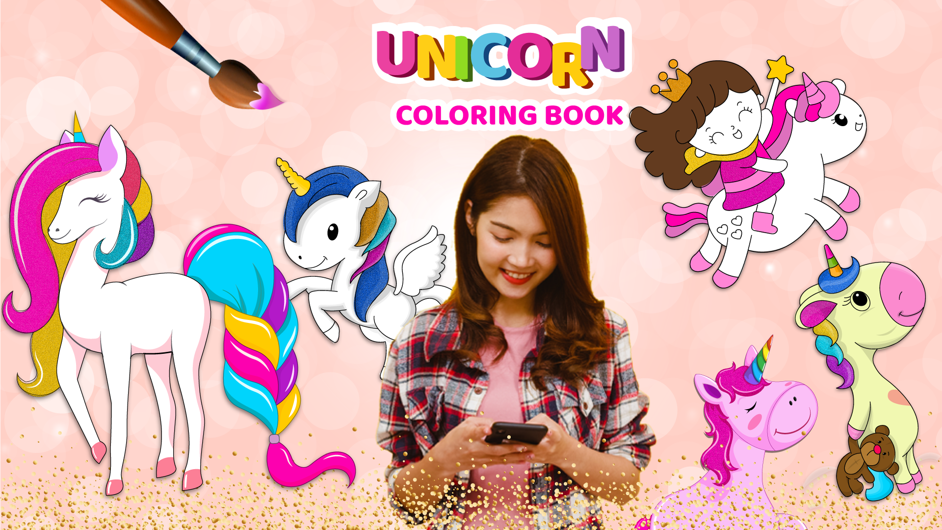 اسکرین شات 8 بازی Unicorn Coloring Girl Games