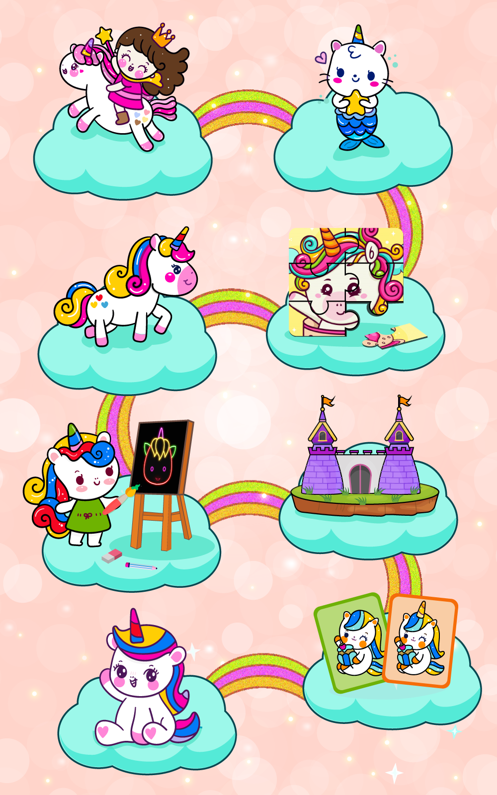اسکرین شات 5 بازی Unicorn Coloring Girl Games