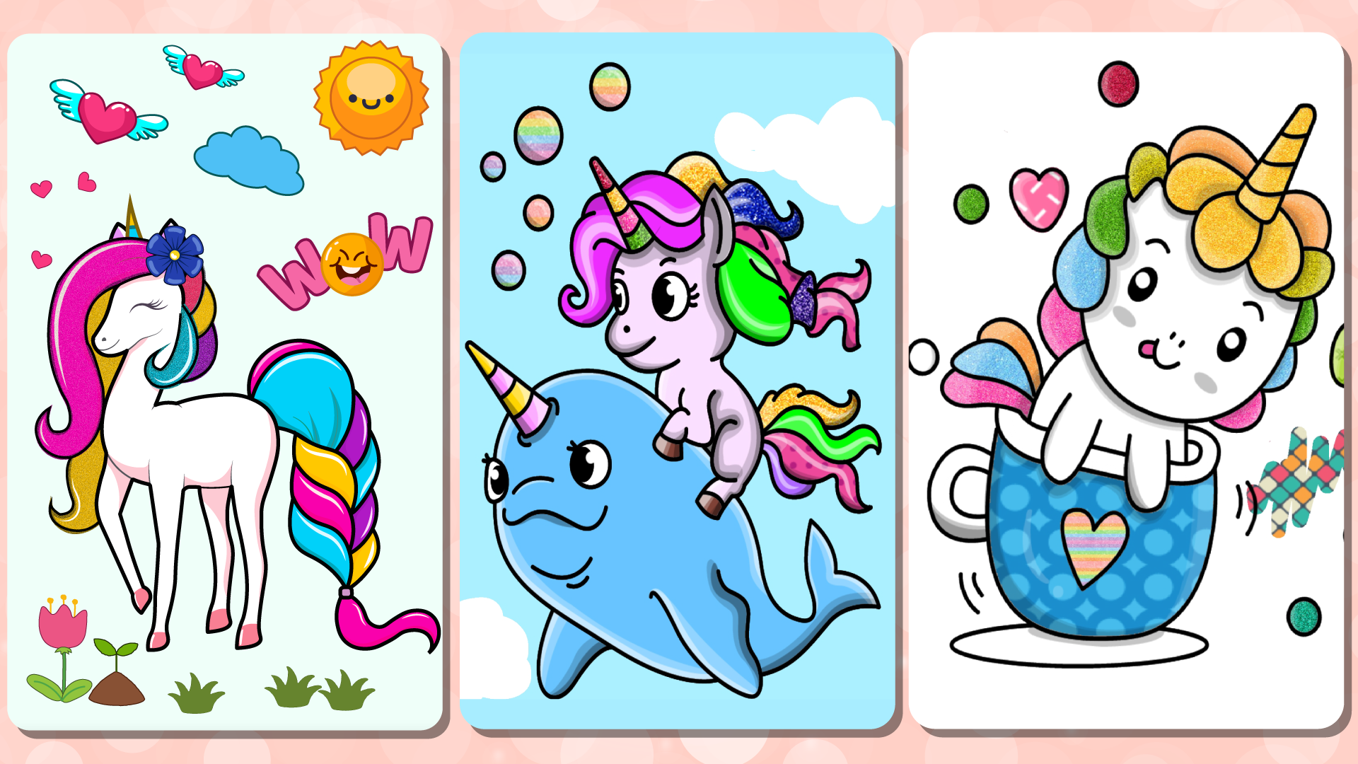 اسکرین شات 7 بازی Unicorn Coloring Girl Games