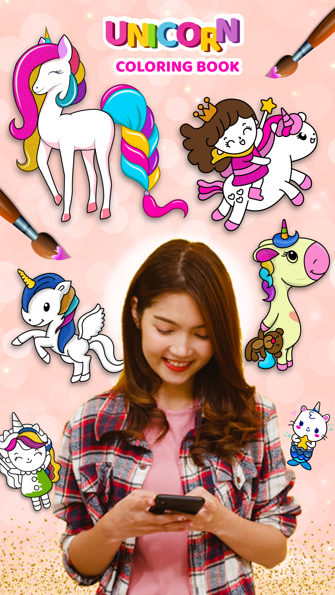 اسکرین شات 1 بازی Unicorn Coloring Girl Games