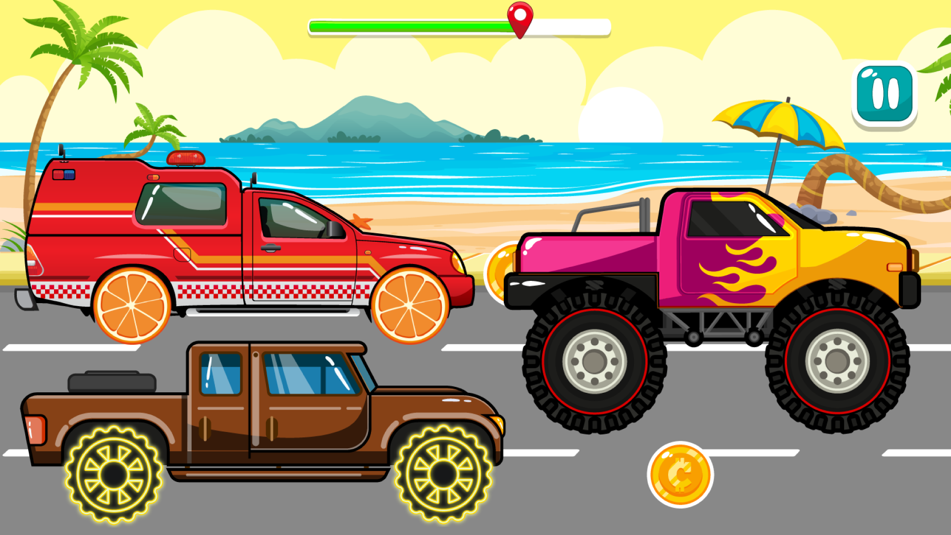 اسکرین شات 3 بازی Car Wash & Race Games for Kids
