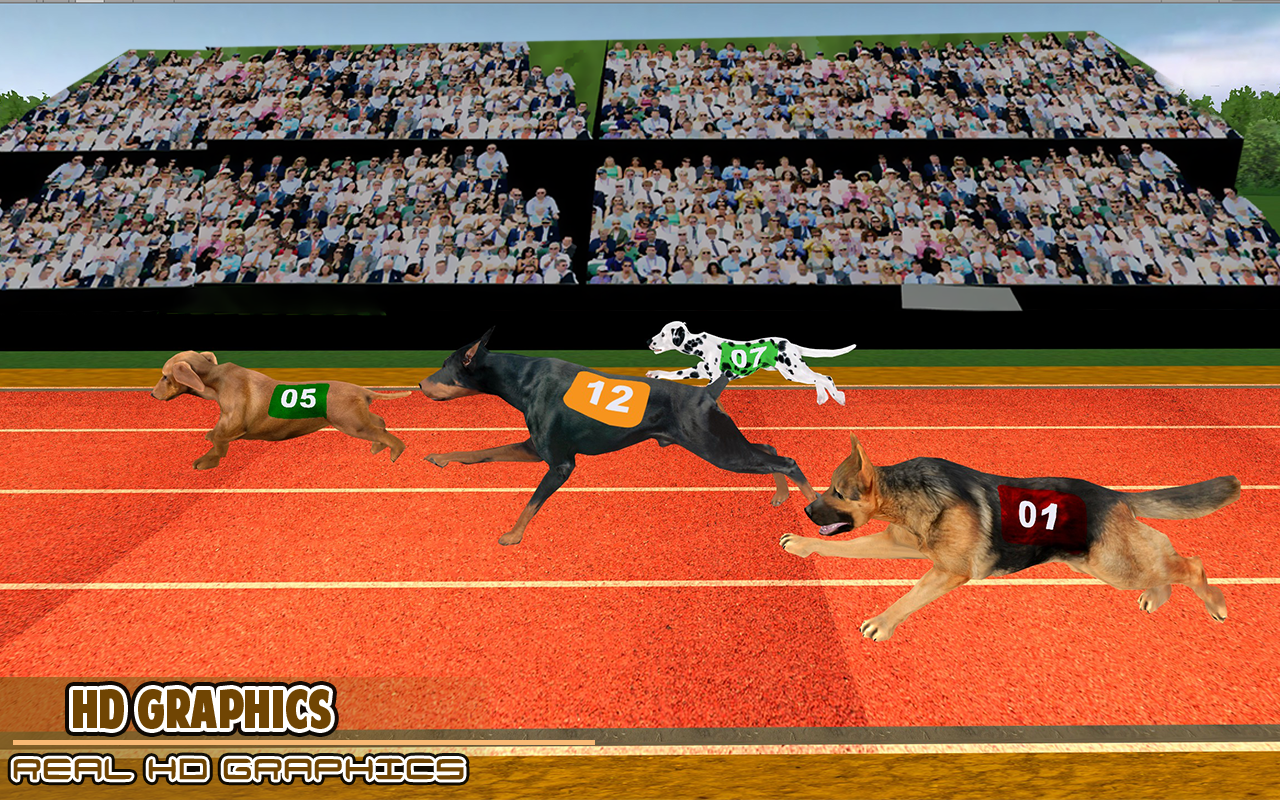 اسکرین شات 3 بازی Dog racing games - dog game 3d