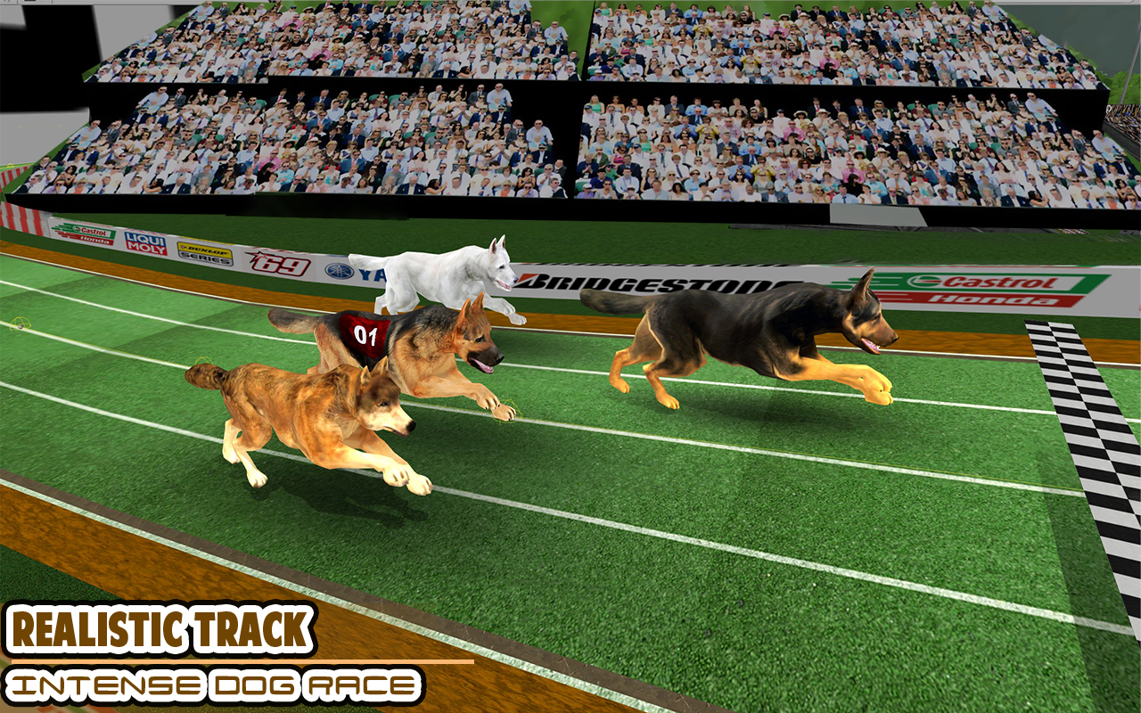 اسکرین شات 1 بازی Dog racing games - dog game 3d