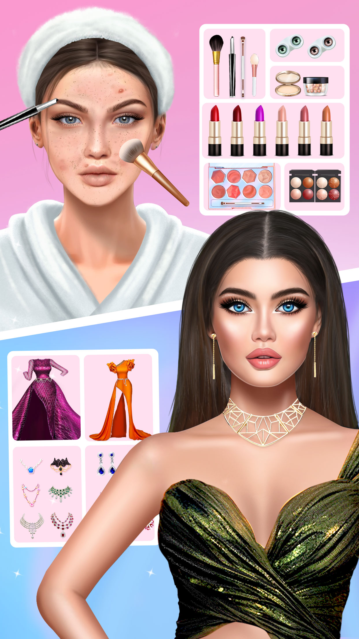 اسکرین شات 1 بازی DIY Makeup: Beauty Makeup Game