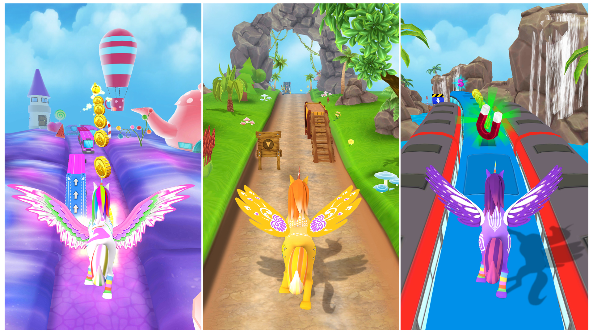 اسکرین شات 5 بازی Unicorn Runner 3D - Super Magical Runner Adventure
