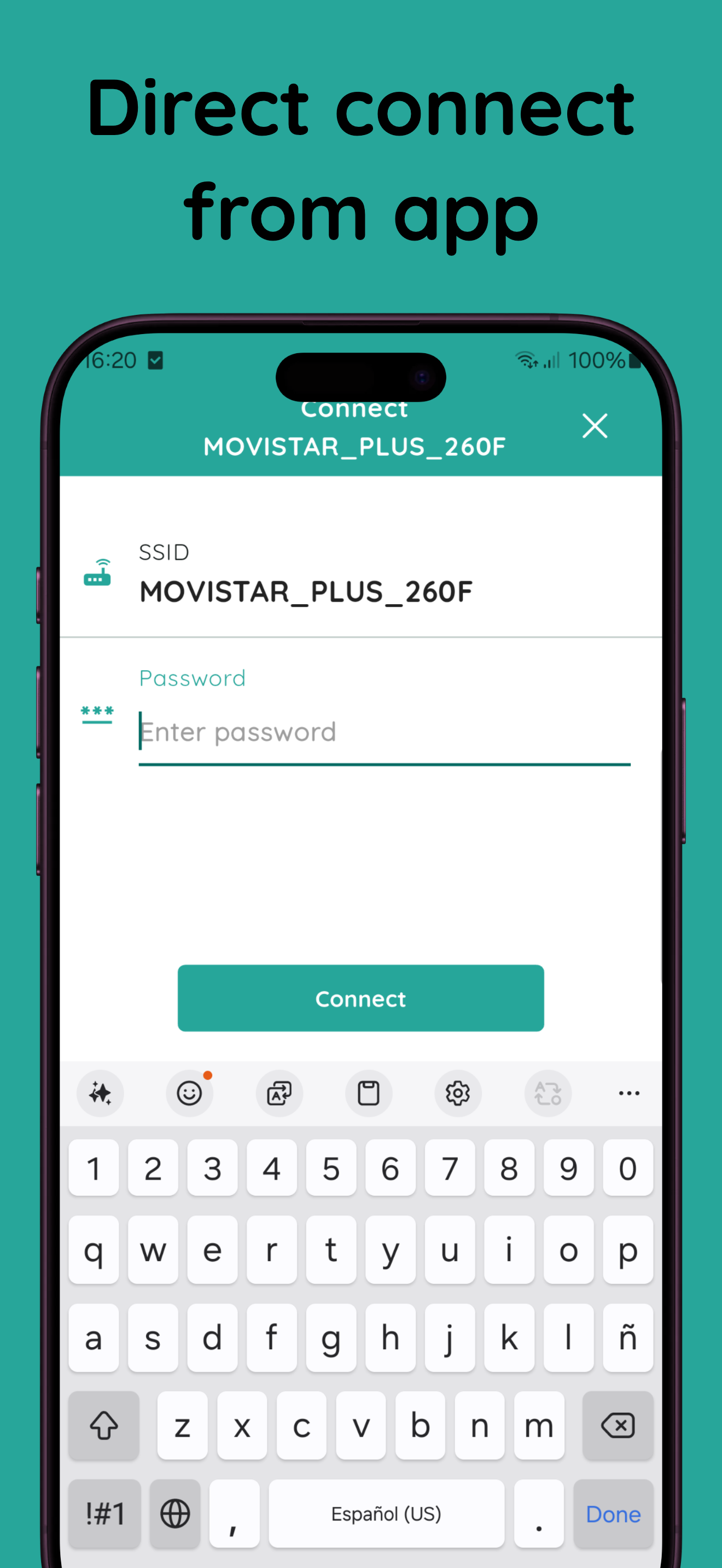 اسکرین شات 7 برنامه Wifi password connect