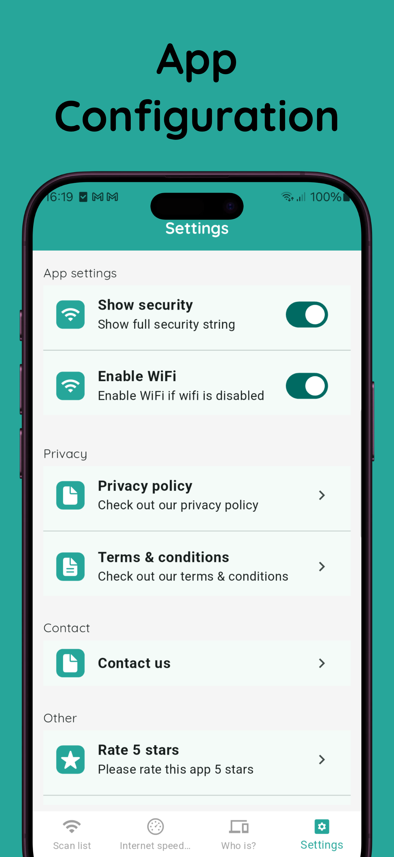 اسکرین شات 5 برنامه Wifi password connect
