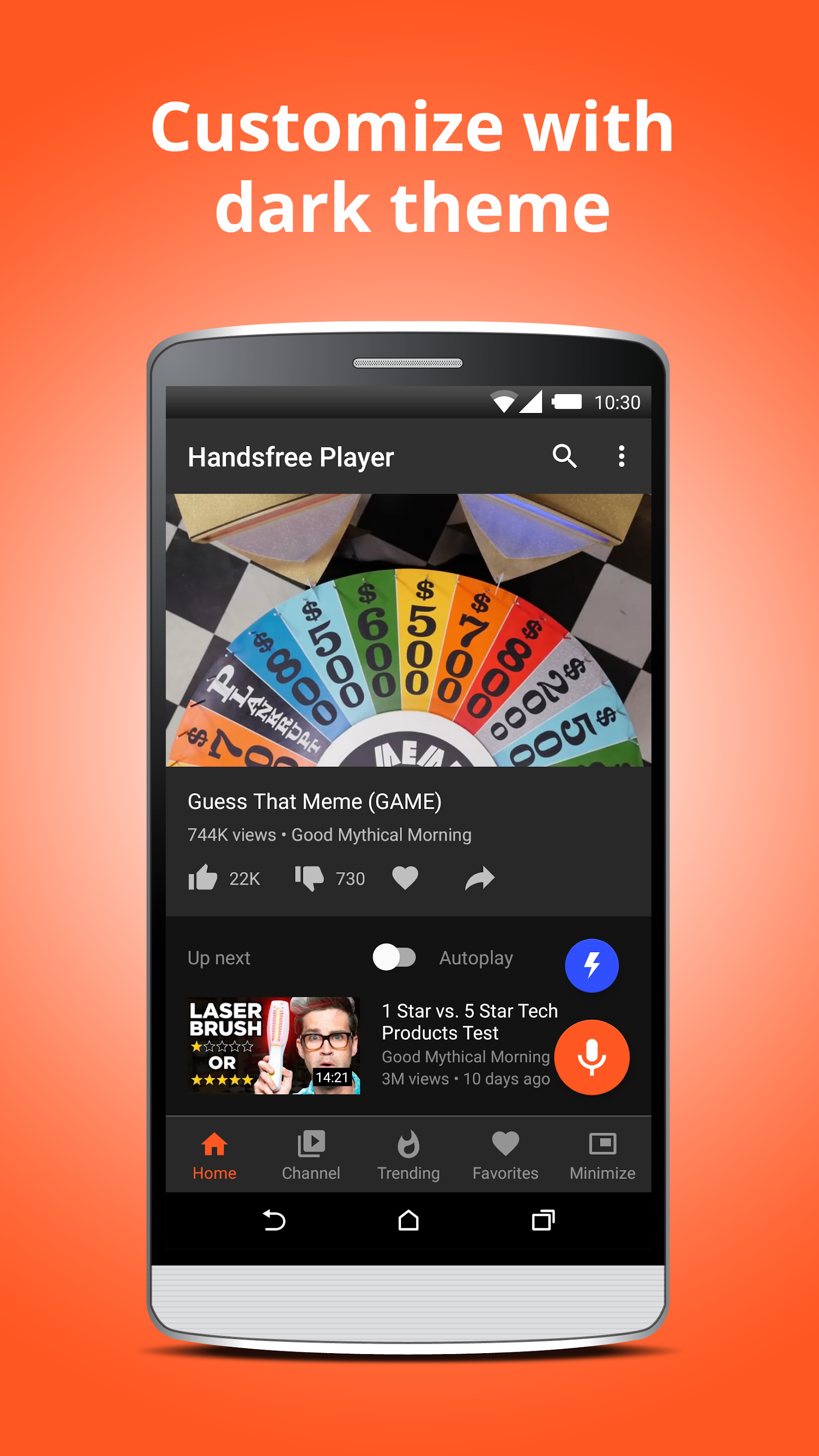 اسکرین شات 6 برنامه Handsfree Player for YouTube