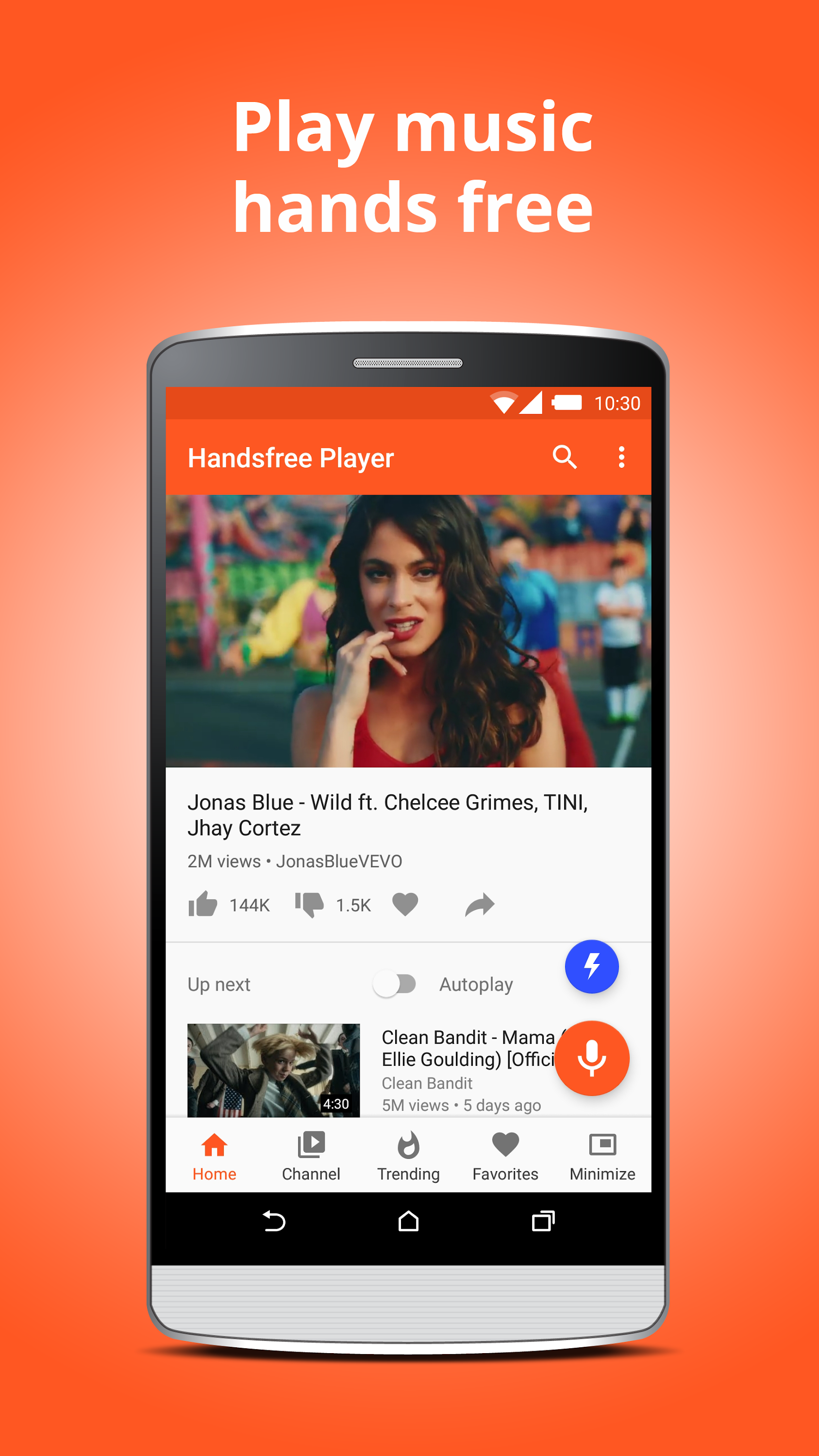 اسکرین شات 2 برنامه Handsfree Player for YouTube