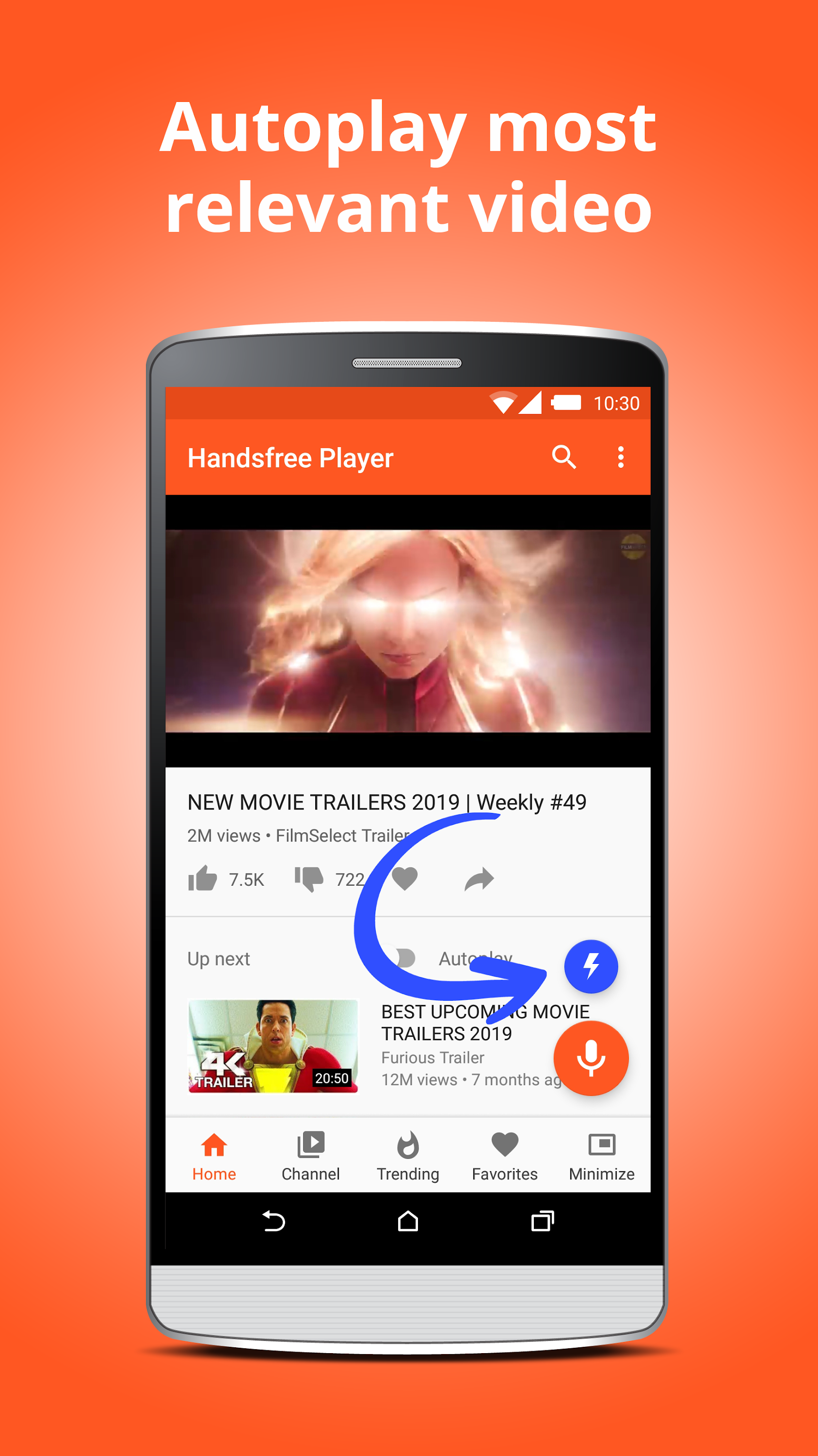اسکرین شات 3 برنامه Handsfree Player for YouTube