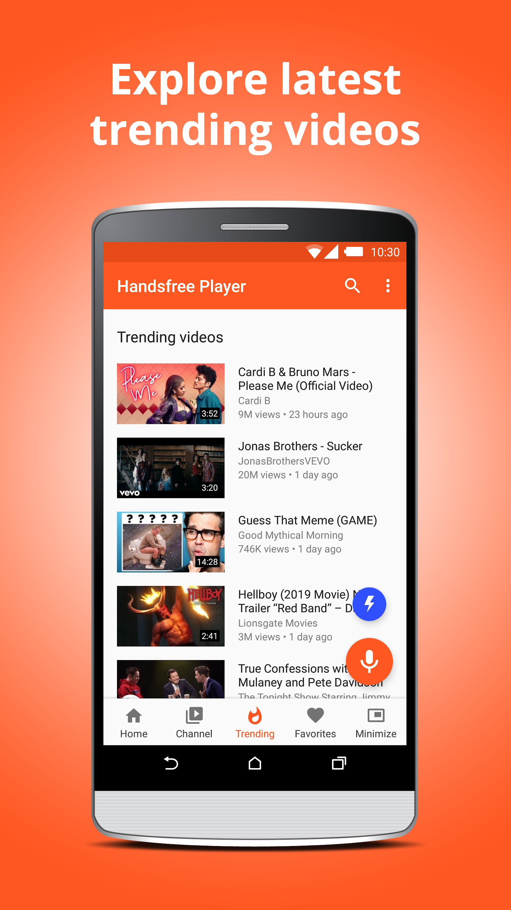 اسکرین شات 5 برنامه Handsfree Player for YouTube
