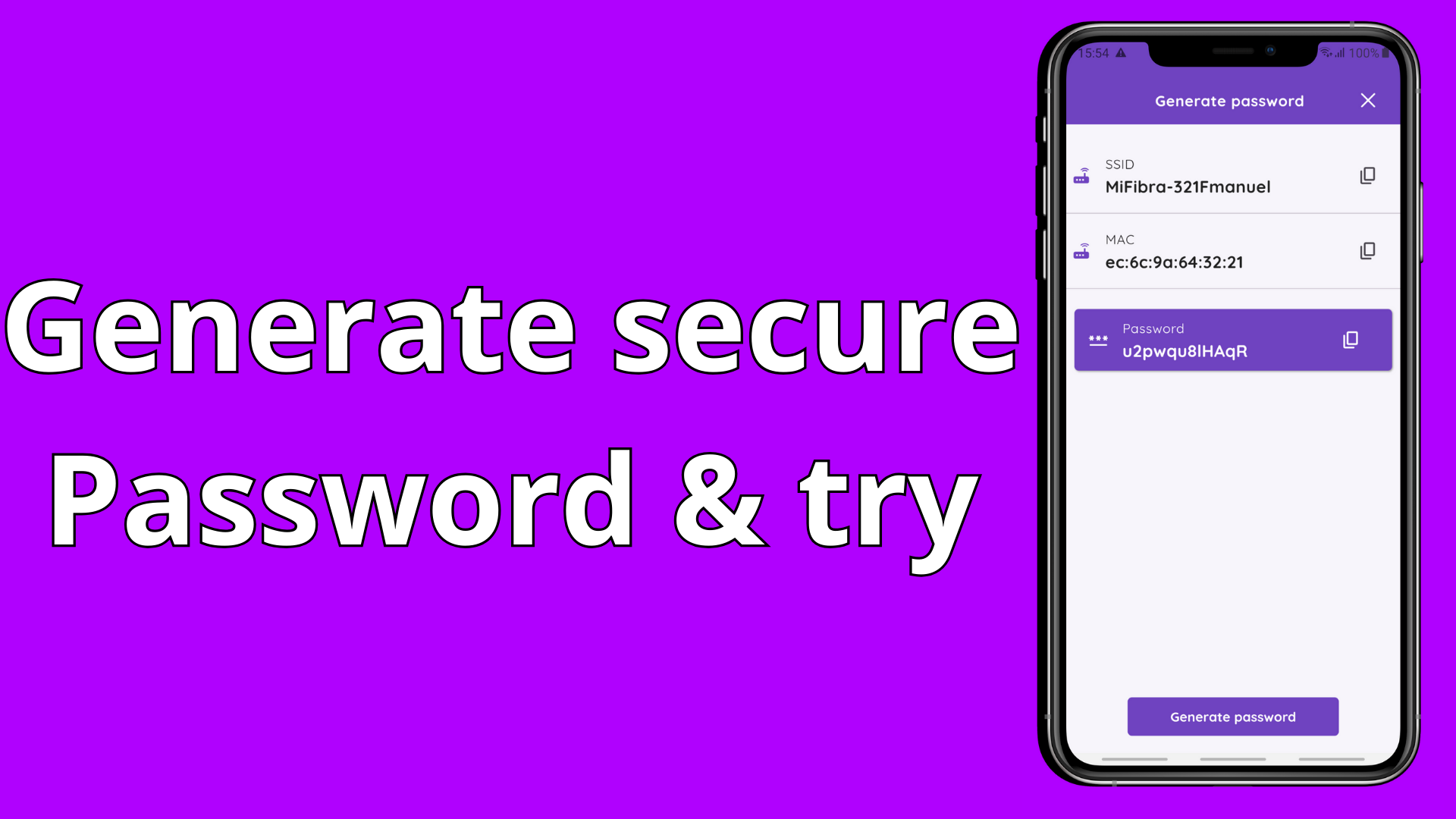 اسکرین شات 3 برنامه Wifi Password Auto