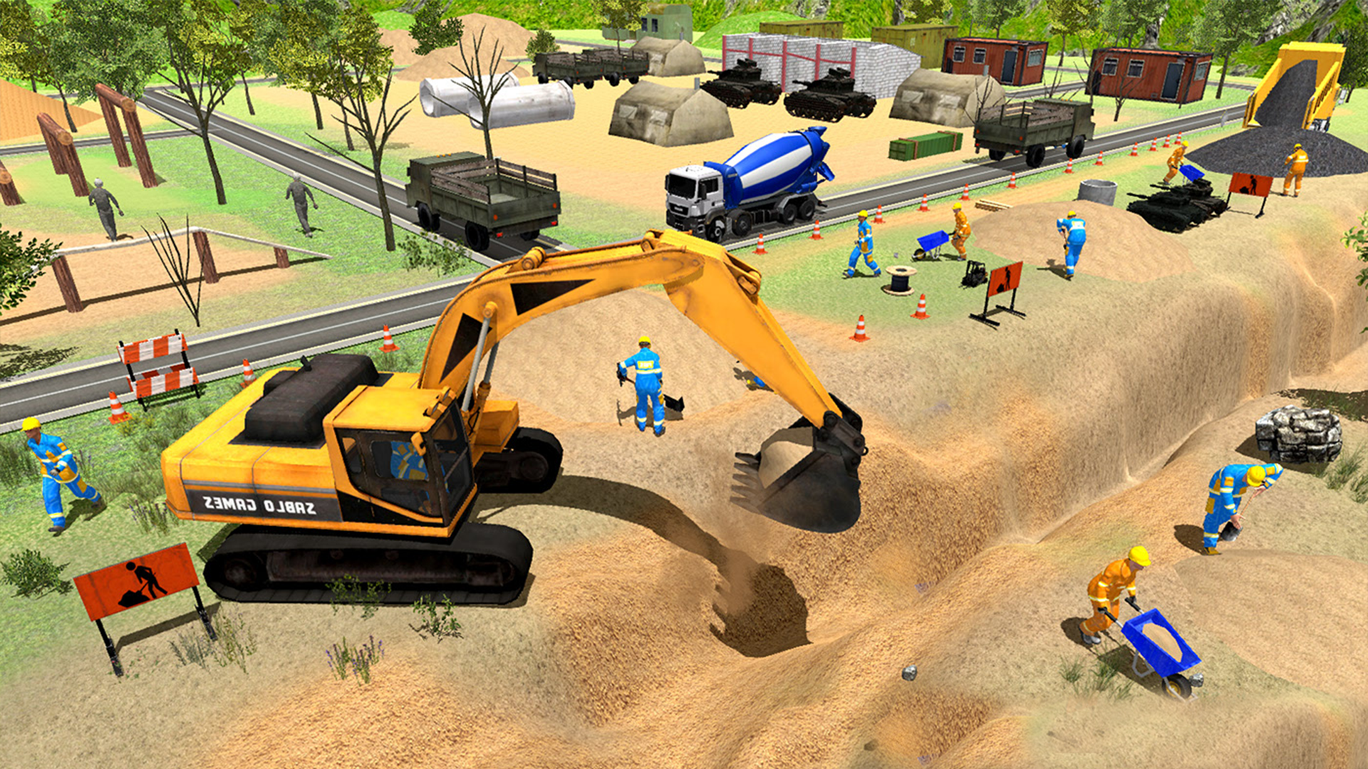 اسکرین شات 1 بازی City Border Wall Construction