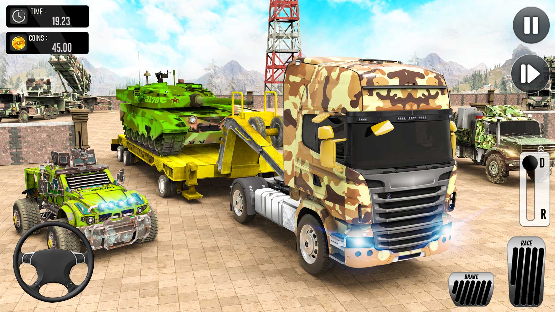 اسکرین شات 6 بازی Army Simulator Truck games 3D