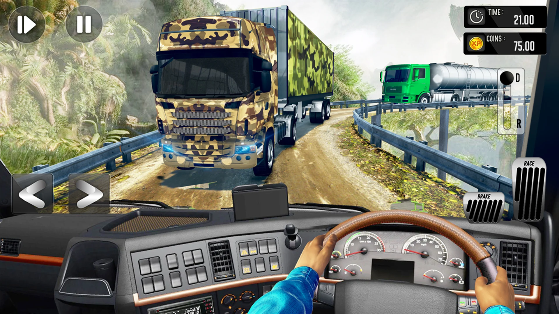 اسکرین شات 3 بازی Army Simulator Truck games 3D