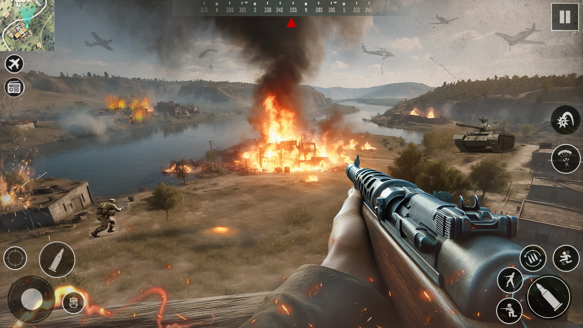 اسکرین شات 2 بازی Call of WW2: Heroes Fps Duty