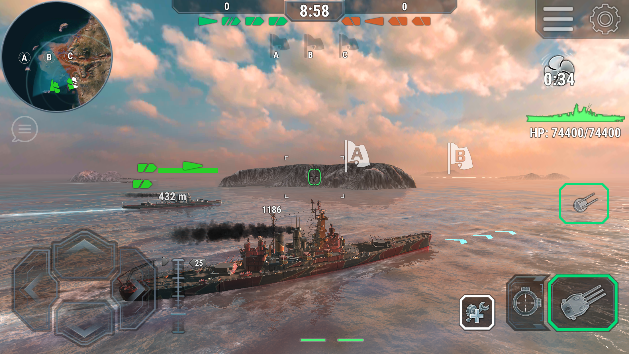 اسکرین شات 4 بازی Warships Universe Naval Battle