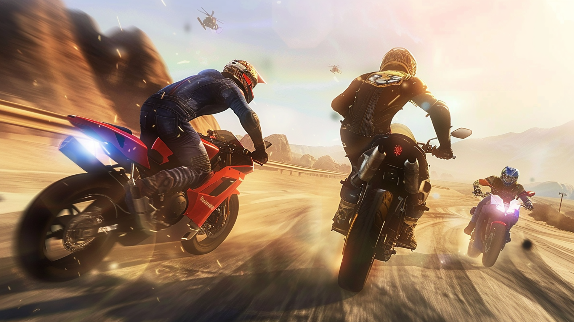 اسکرین شات 3 بازی Highway Bike Attack Race Game
