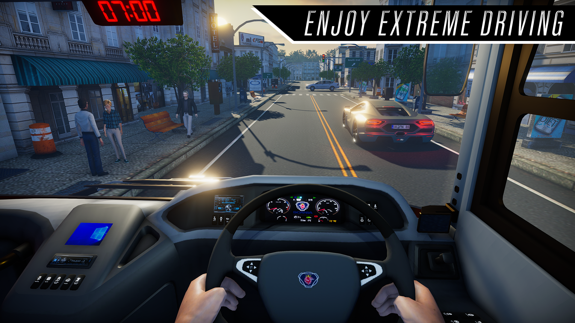 اسکرین شات 1 بازی City Bus Driving Simulator
