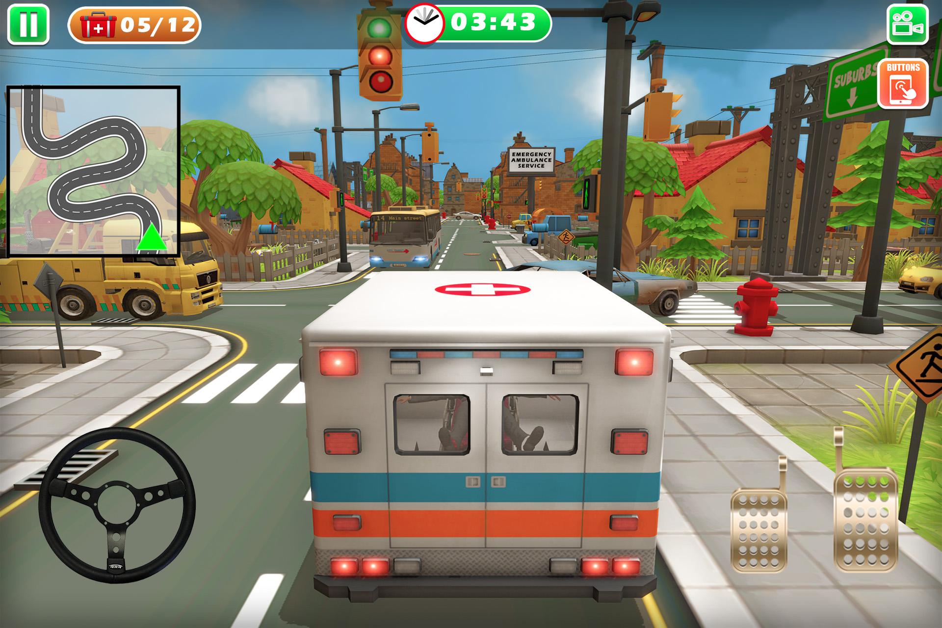 اسکرین شات 5 بازی Emergency Ambulance Rescue 911