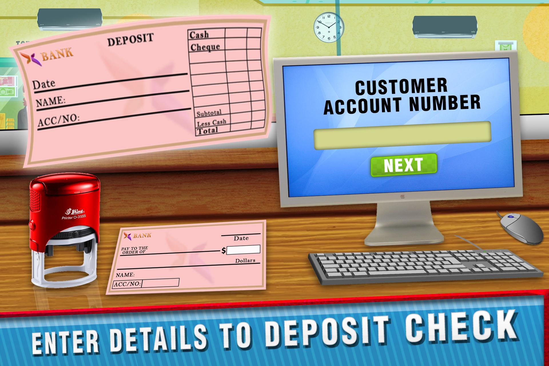 اسکرین شات 2 بازی Bank Manager Cashier Game Sim