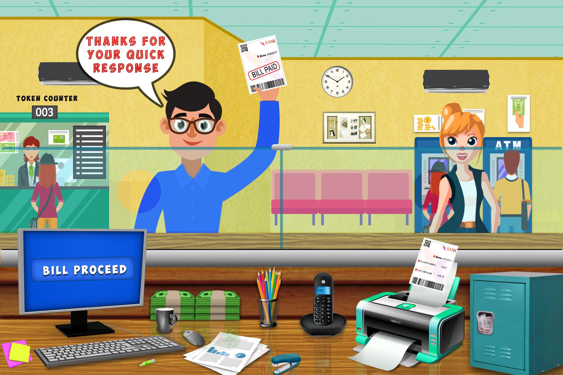 اسکرین شات 1 بازی Bank Manager Cashier Game Sim