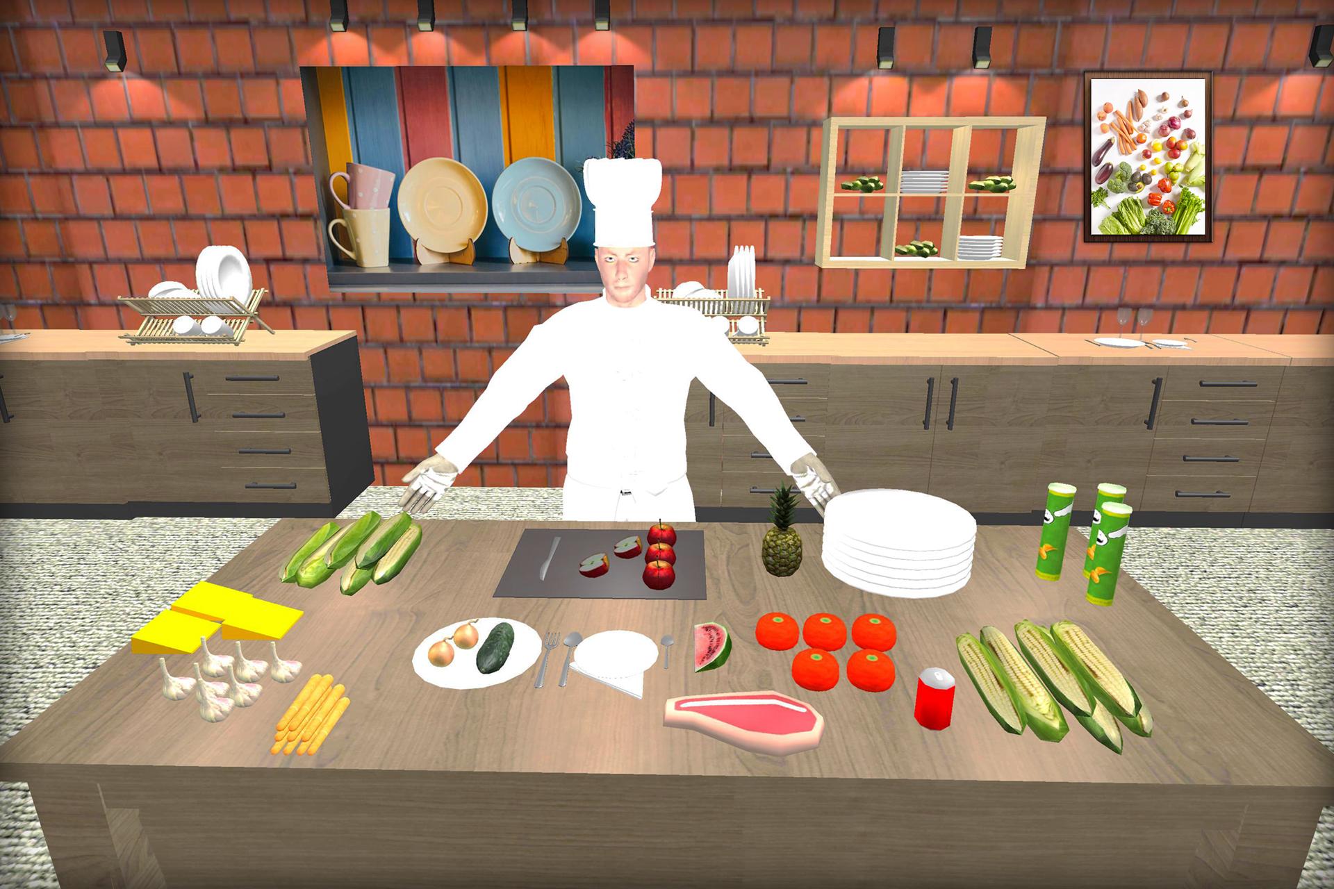 اسکرین شات 3 بازی Kitchen Chef Food Cooking Game