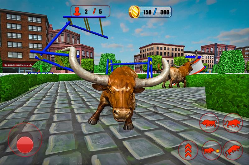 اسکرین شات 7 برنامه Angry Bull Game City Attack